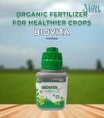 100 ml bottle of liquid seaweed extract fertilizer (Biovita X) for plant growth.