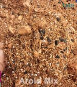 Premium Aroid soil mix media blend with chunky perlite, coco coir, and orchid bark visible.