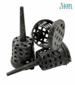 Fertilizer basket installed in potted plant soil